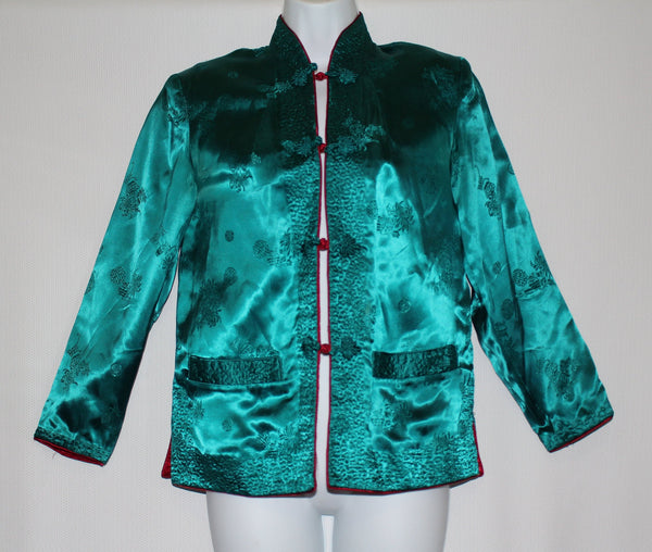 Peony Brand Chinese Cheongsam Style Double Sided Jacket Size S