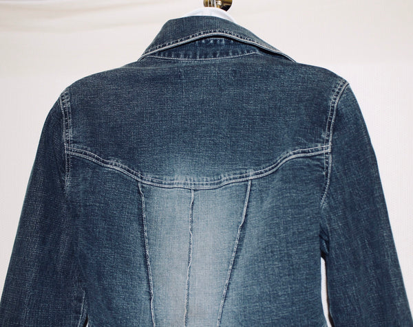 Distressed Jeans Vintage Jacket by Live a Little Size S