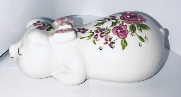 Potpourri Holder by AVON Porcelain Sleeping Pig