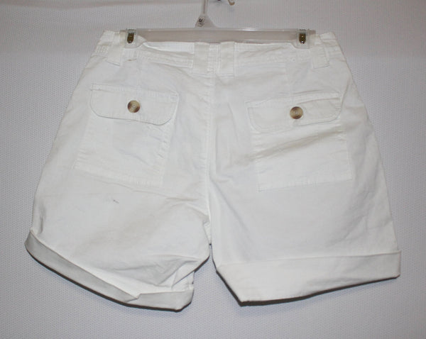 LEE Shorts White Bermudas Just Below the Waist Size 4