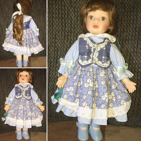 Vintage Porcelain Ceramic Doll