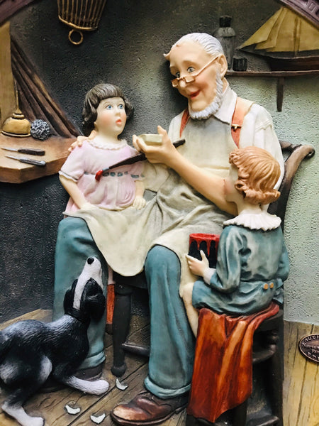 The Toy Maker by Norman Rockwell Premier Centennial Collection 1993 Plate #2386B