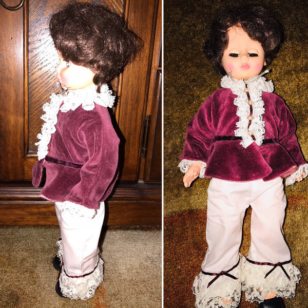 Collectible Brunette Plastic Doll Vintage