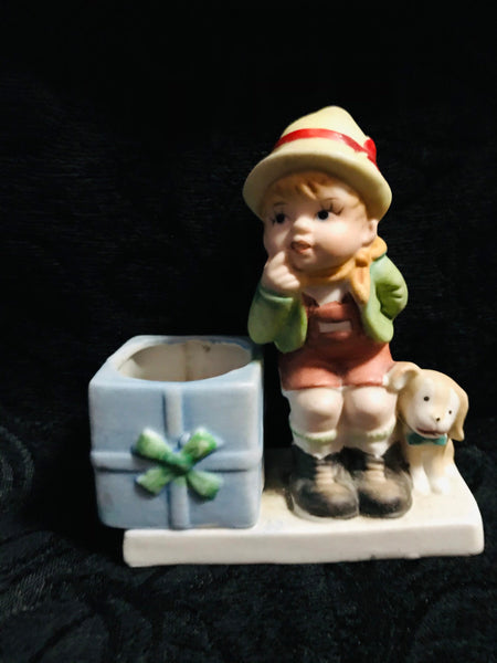 Christmas Candle Holder Luvkins Vintage