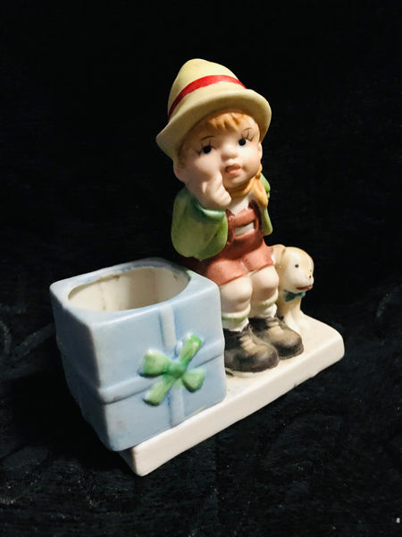 Christmas Candle Holder Luvkins Vintage