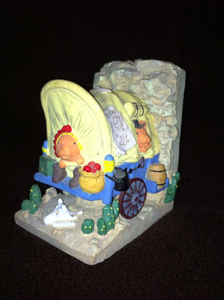 Collectible Western Wagon Music Box "Take Me Home Country Roads"