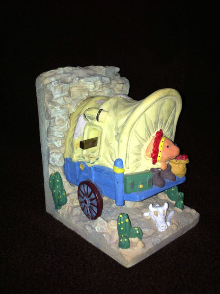 Collectible Western Wagon Music Box "Take Me Home Country Roads"