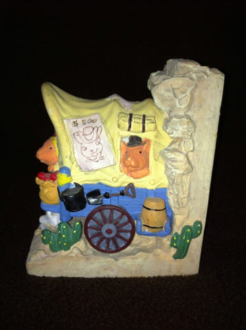 Collectible Western Wagon Music Box "Take Me Home Country Roads"