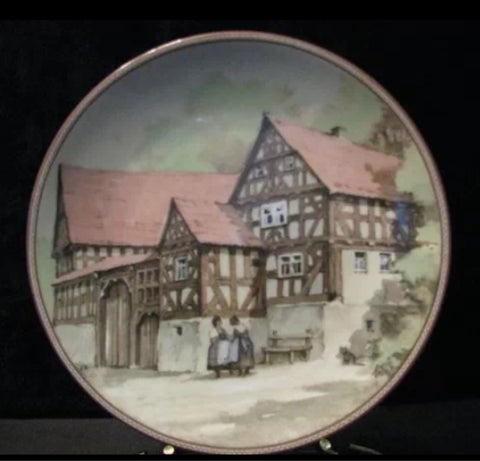 Karl Bedal 1984 Bauernhaus in Fronhausen Farmhouse Plate