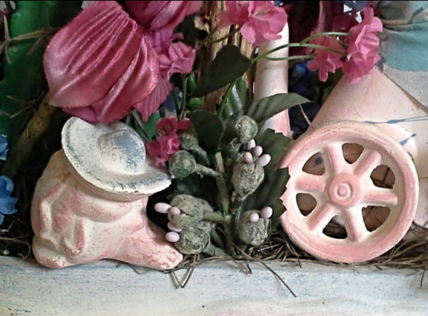 Handmade Pottery Decorative Floral Mexican Charro - Folk Art