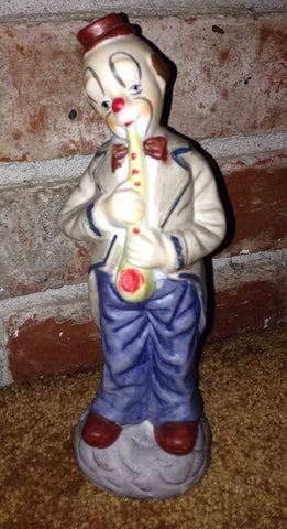 Enesco Designed Giftware Ceramic Clown Playing Saxophone