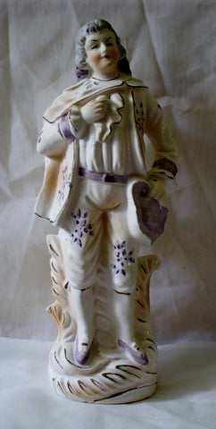 Vintage Porcelain FIGURINE Southern Colonial 18th Century Style