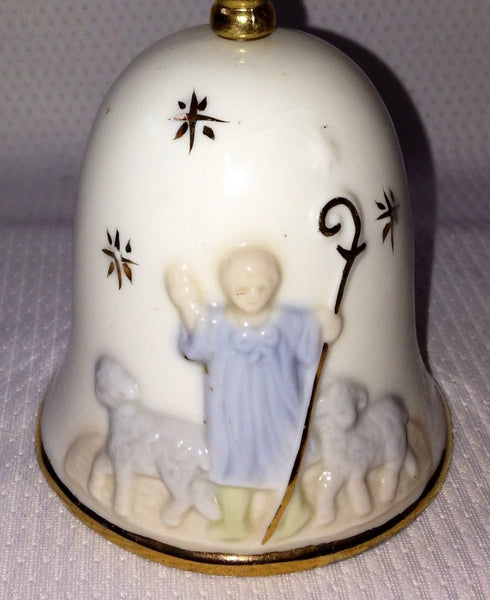 RUSS BERRIE 15209 First Noel Porcelain Bell