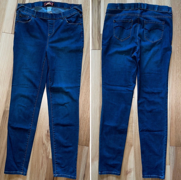 Blue Jeans Pull-On Skinny One Zone Size M