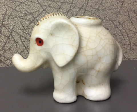 Ceramic Porcelain Miniature Elephant Vintage Collectible