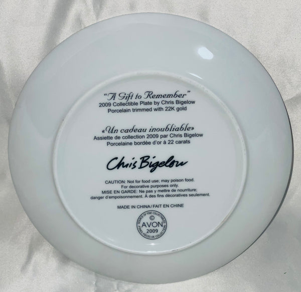 Christmas Plate Avon  2009 “A Gift to Remember“