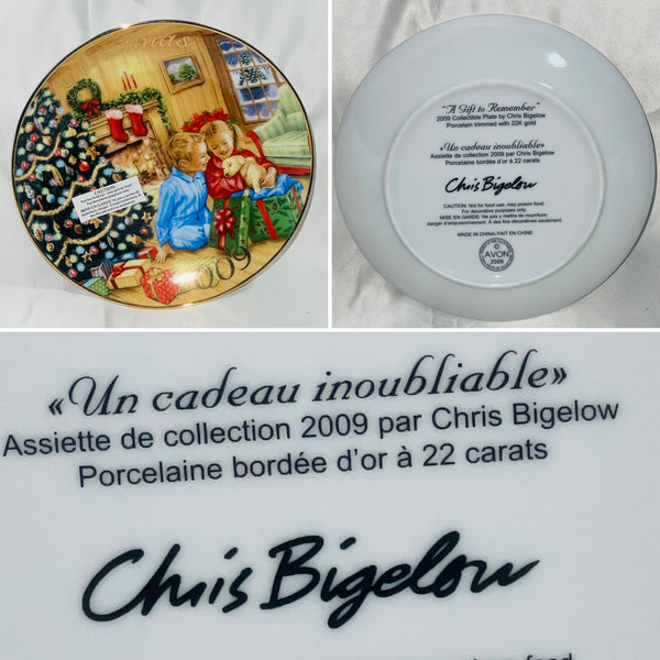 Christmas Plate Avon  2009 “A Gift to Remember“