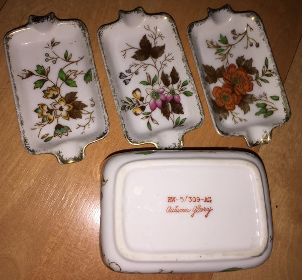 Autumn Glory Vintage Small Set of Decorative Dishes