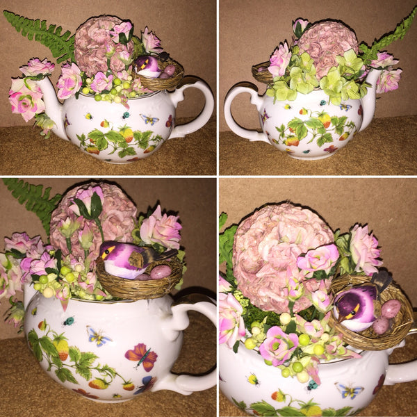 Handcrafted Teapot Decor