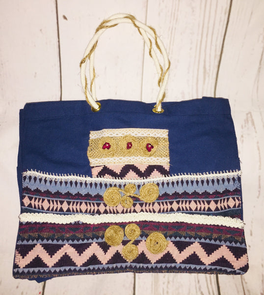 Boho Small Bag Handbag Shopping Bag Bohemian  Bag