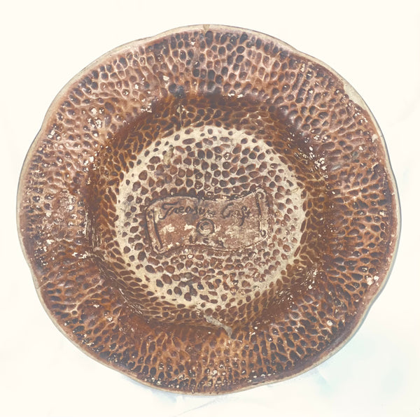 Vintage 1960’s Treasure Craft Ashtray Plate