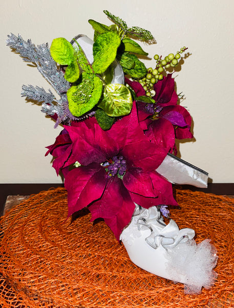 Shoe Bouquet Centerpiece Floral Arrangement Party Home Office Decor