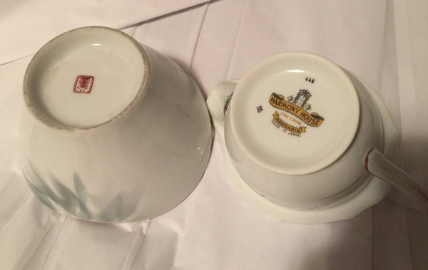 Vintage Collectible Set of Harmony House Creamer and Deep Dish