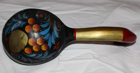 Vintage Handmade Colorful Wooden Spoon