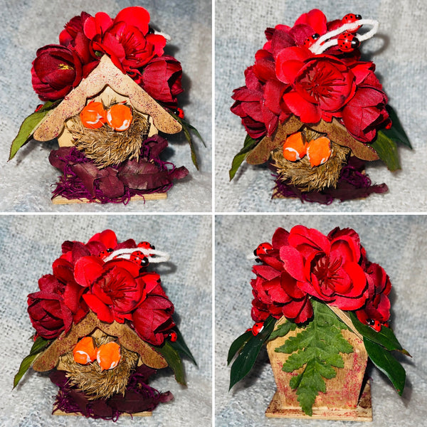 Handcraft Decorated Mini Bird House