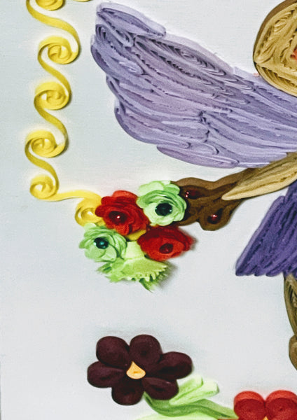 Handcrafted Quilled Paper Art Cat Kitty Angel