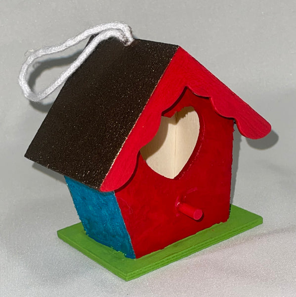 Hand Painted Handcrafted Bird Mini Houses Home Patio Decor