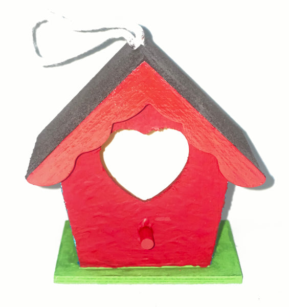 Hand Painted Handcrafted Bird Mini Houses Home Patio Decor