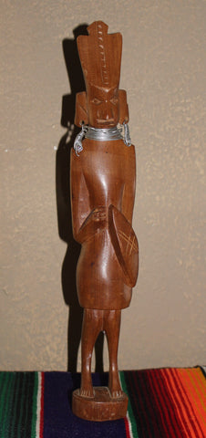 Wooden Tall Warrior Handmade and Handcrafted Mythology