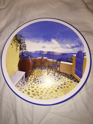 Vintage Collectible Plate "A Typical Romantic Scenery of the AGEAN Sea"