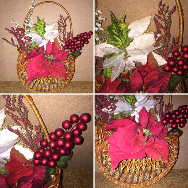 Decorated Christmas Floral Arrangement